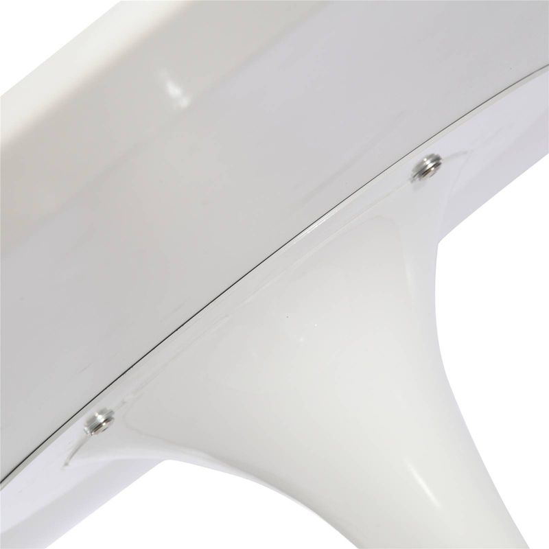 60" Grant Contemporary Oval Wood Top Dining Table White - Poly and Bark