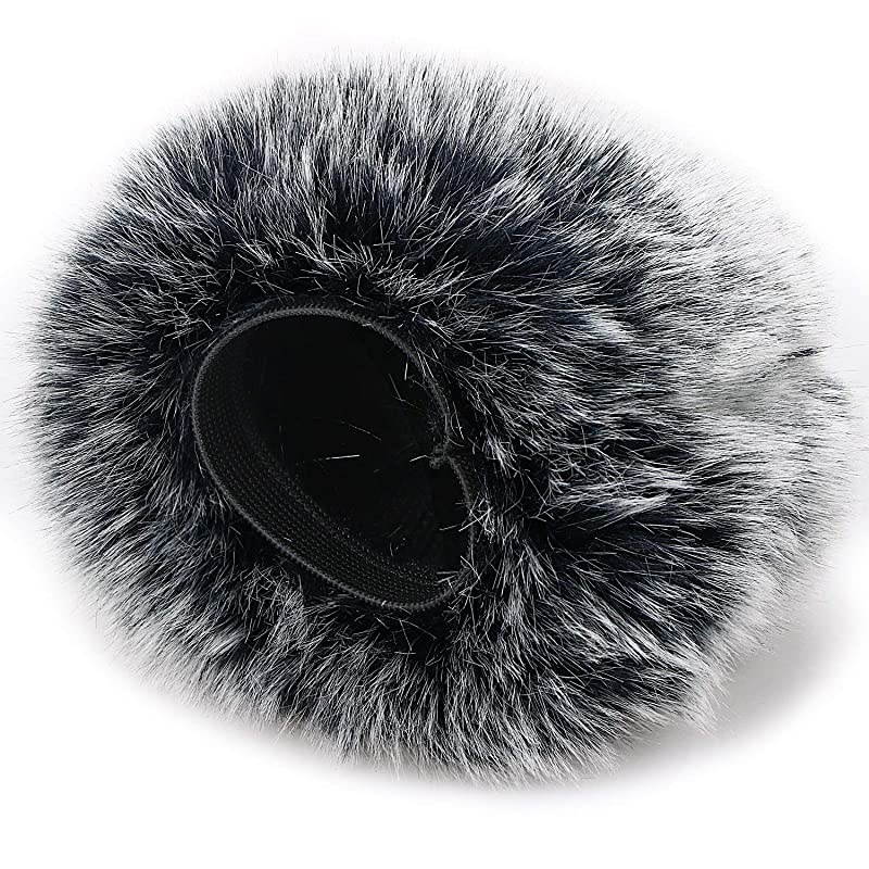 Microphone Furry Windscreen Muff Mic Wind Cover Fur Pop Filter as Foam Cover Compatible with Blue Yeti Nano
