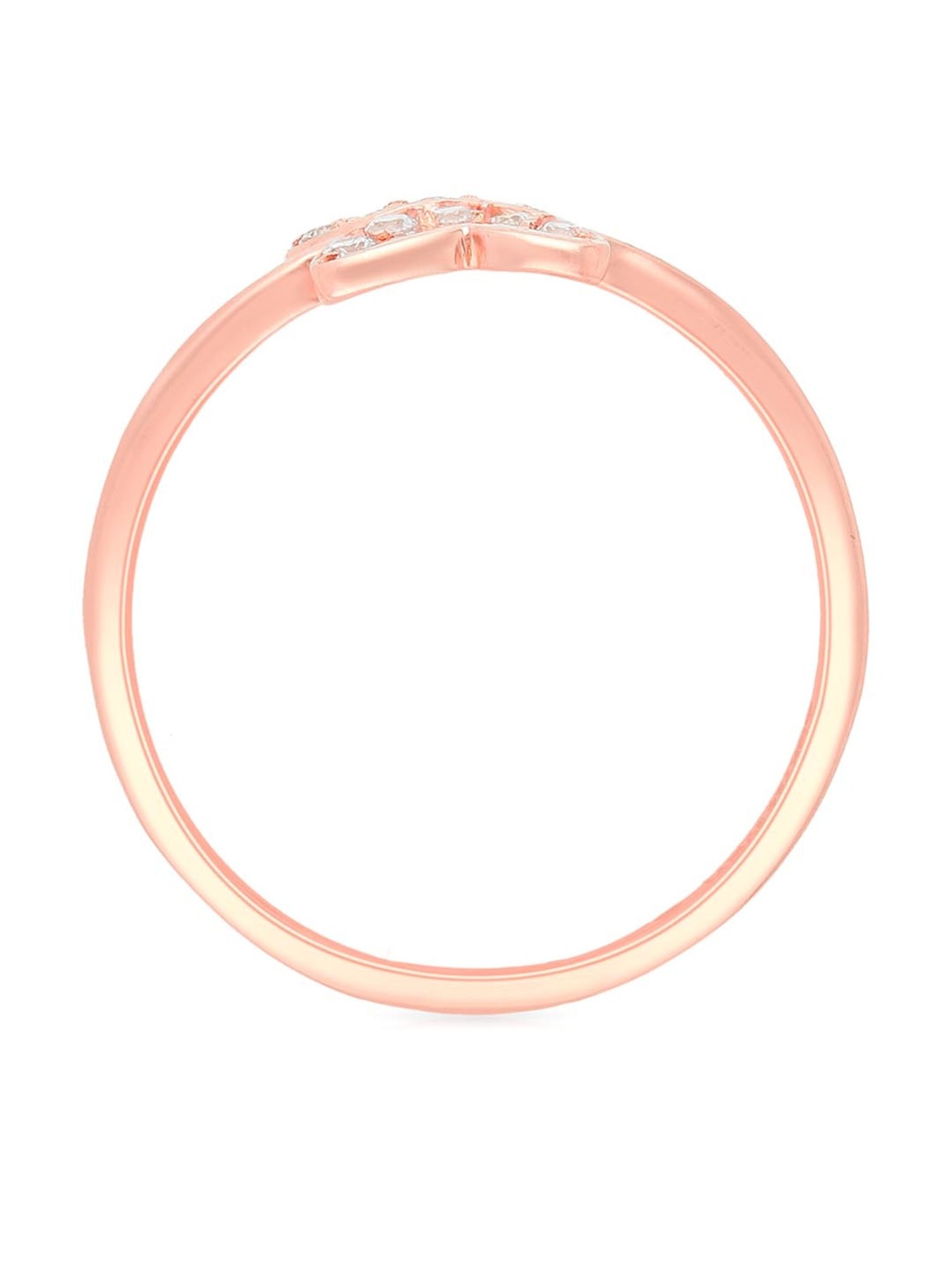 Malabar Gold and Diamonds 18k Gold Butterfly Ring for Women