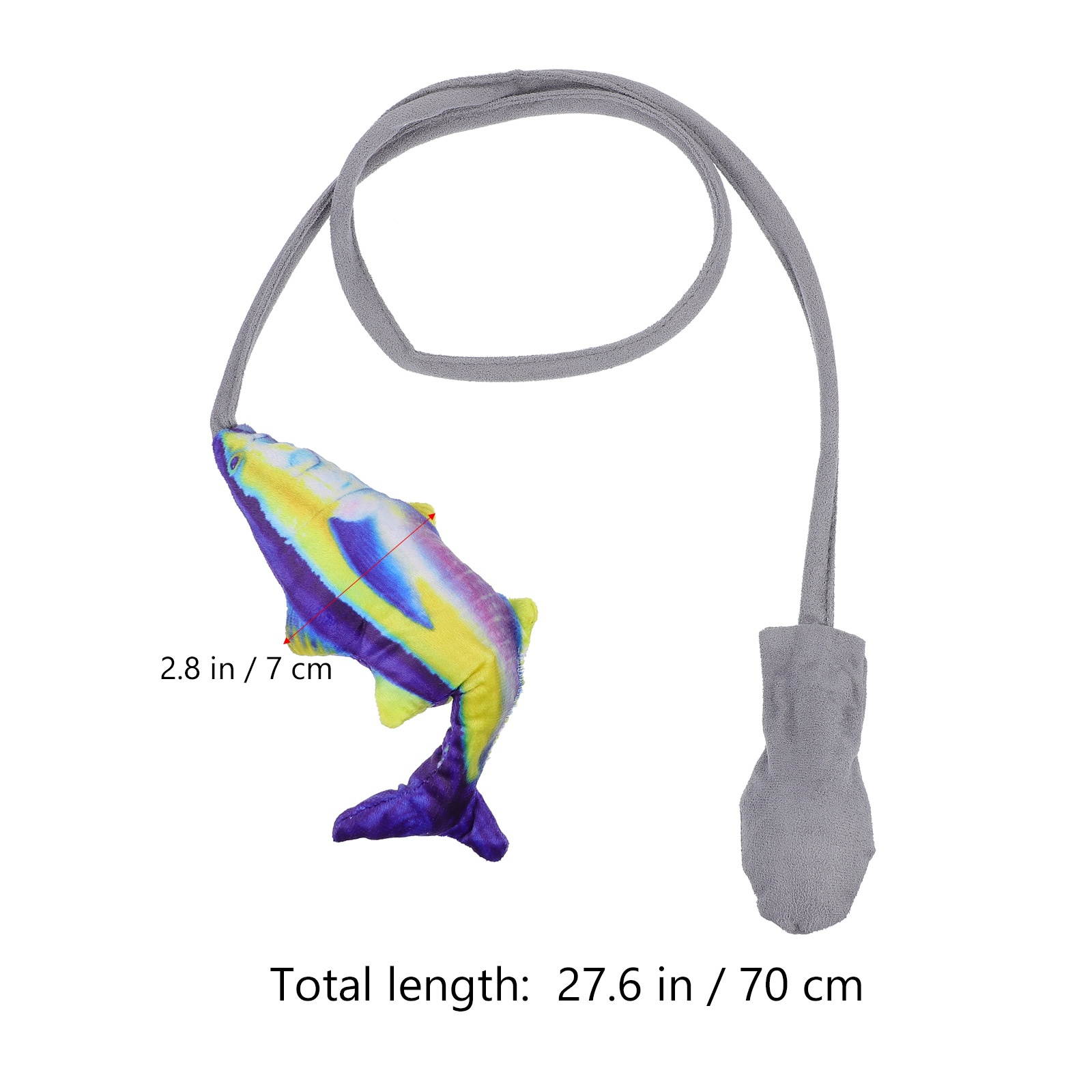 Imitation Fish Toy with Air Bag Interactive Toy Pet Plush Toy for Pet Cat Kitten