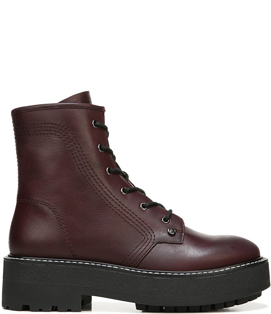 Franco Sarto Jensine Leather Combat Booties