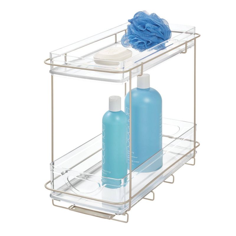 iDESIGN Ariel Under the Cabinet 2-Tier Organizer Clear
