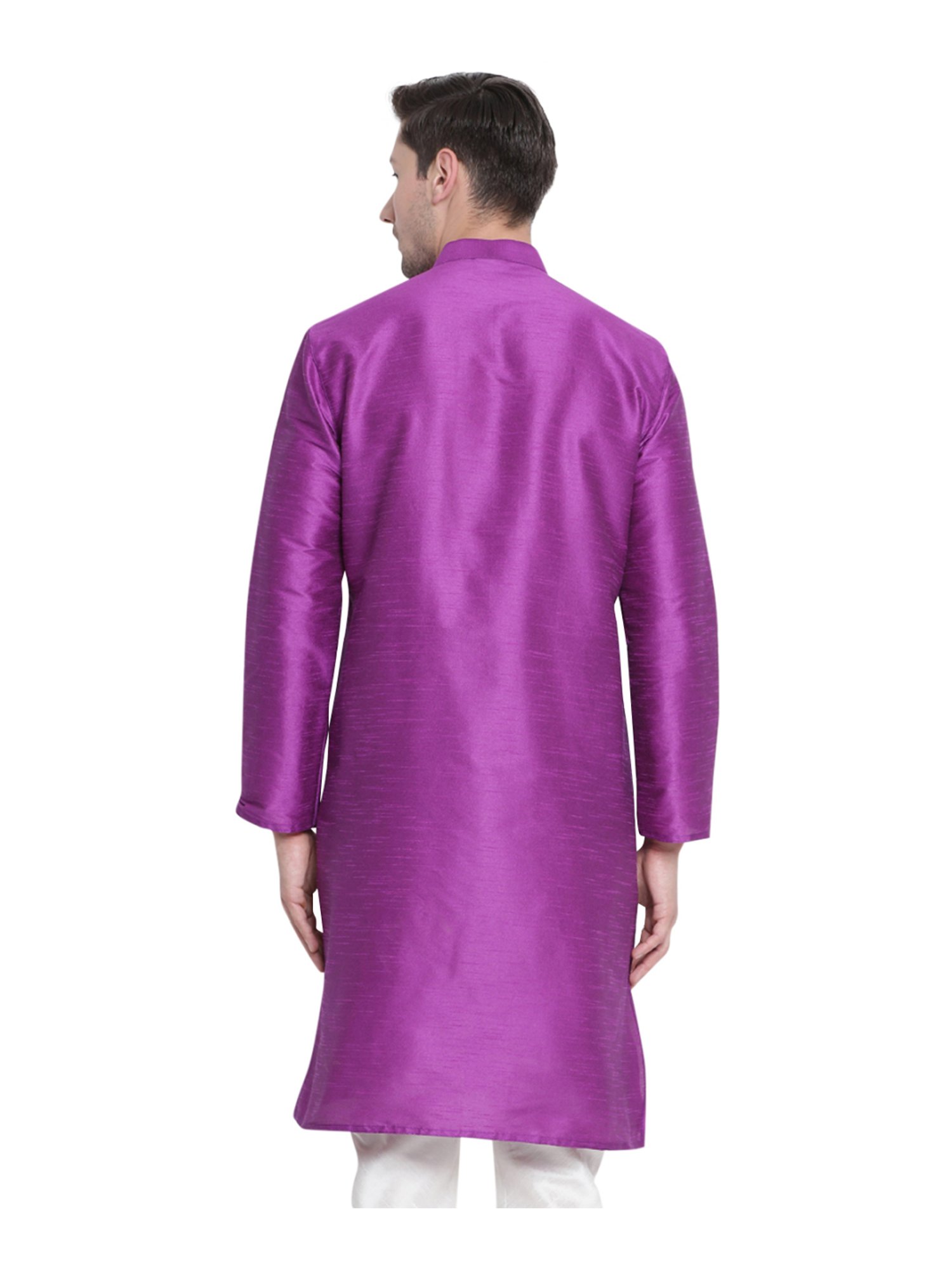 Manthan Fawn & White Regular Fit Kurta