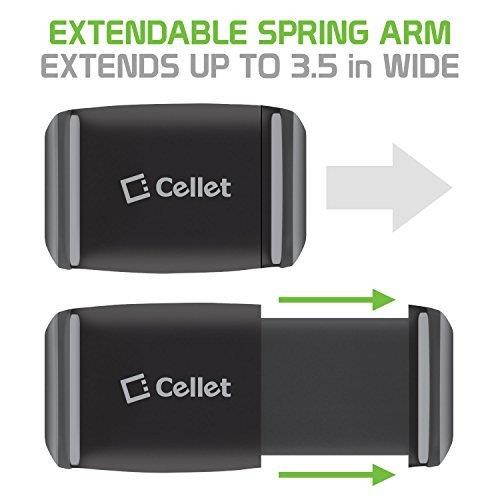 Cellet Air Vent Mount with 360 Degree Rotation and Tightening Knob Holder Compatible to AApple iPhone Xr,Xs Max,Xs,X,SE,8 Plus,8,7 Plus,7,6S Plus,6S,6 Plus,6,5S,5C,5,4S,4,3GS,3G,iPod Touch,iPod Nano