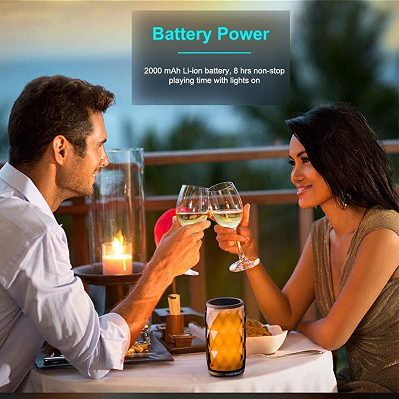 Bluetooth Speakers with 6 LED Light Modes Wireless Speaker Loud Sound Wireless Bluetooth Speaker Party Home Outdoor