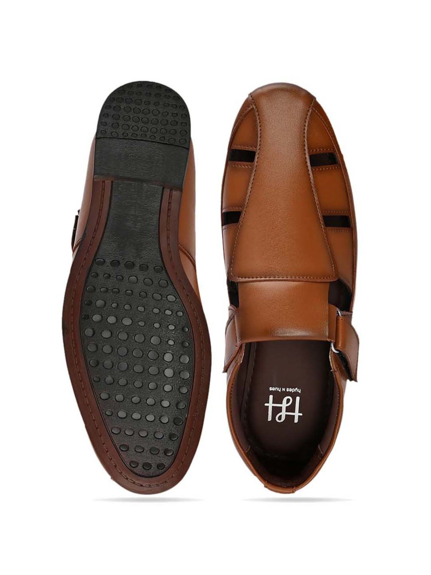 Hydes N Hues Men's Tan Fisherman Sandals
