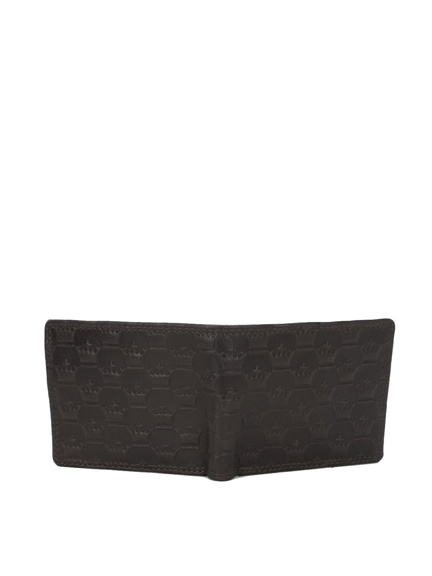 Louis Philippe Brown Casual Leather Bi-Fold Wallet for Men