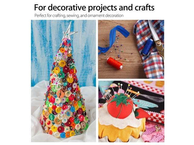 480X Dress Wedding Crafts Pearl Round Head Straight Sewing Needles Pins Corsage