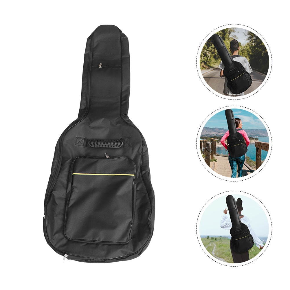1pc Thicken Adjustable Sturdy Guitar Pouch Guitar Carrying Case Guitar Backpack