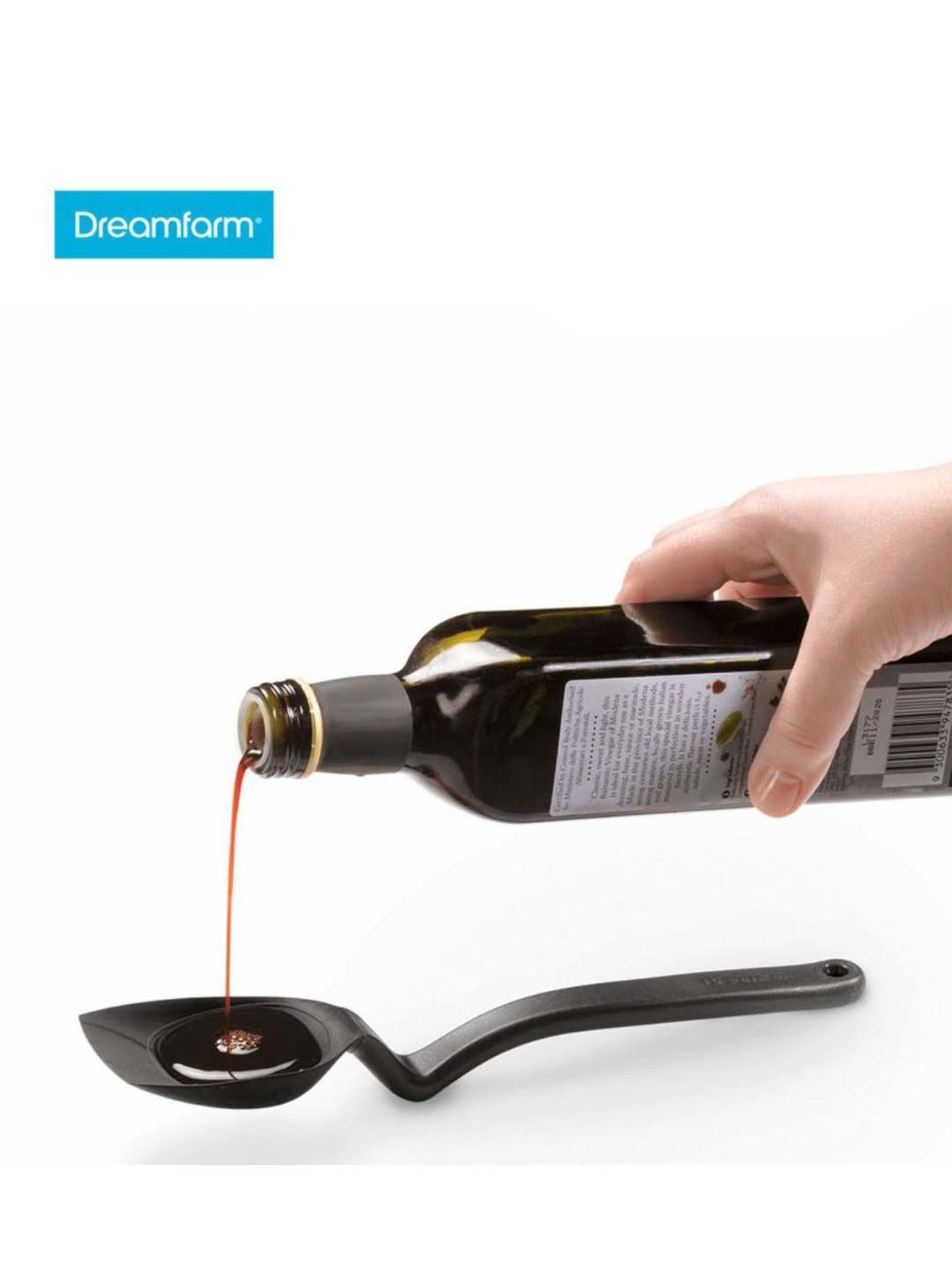 Dreamfarm Black Medium Sit Up Scraping Supoon