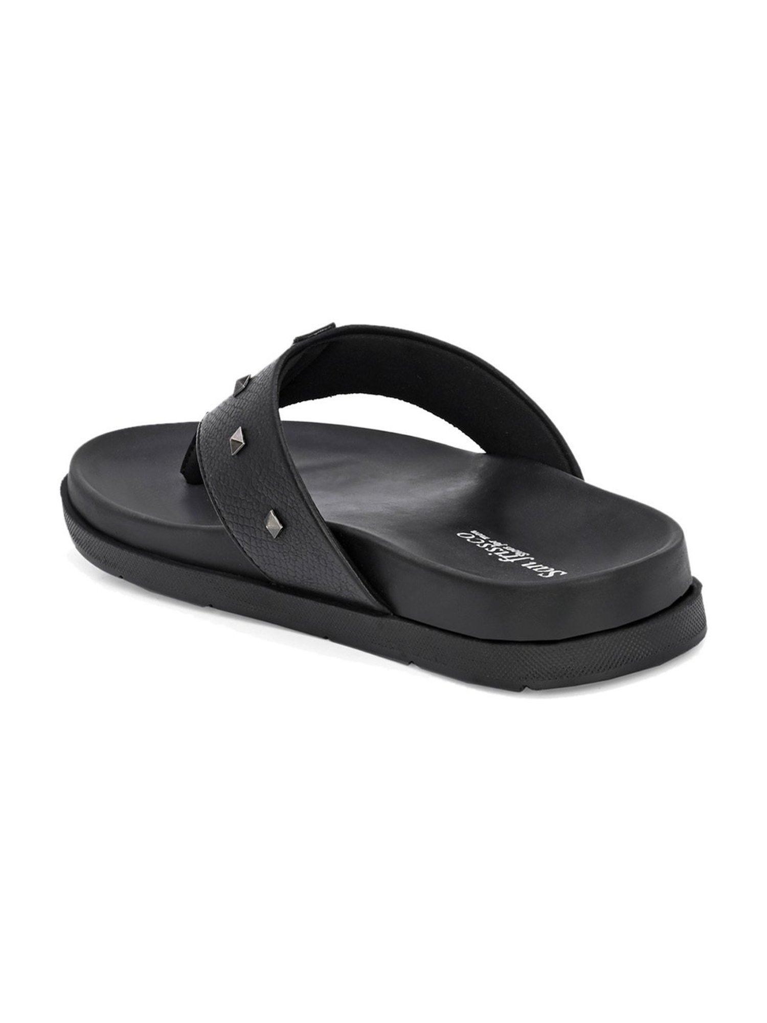 San Frissco Men's Black Thong Sandals