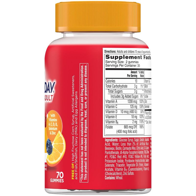 One A Day Adult Multivitamin + Immunity Gummy - 70ct
