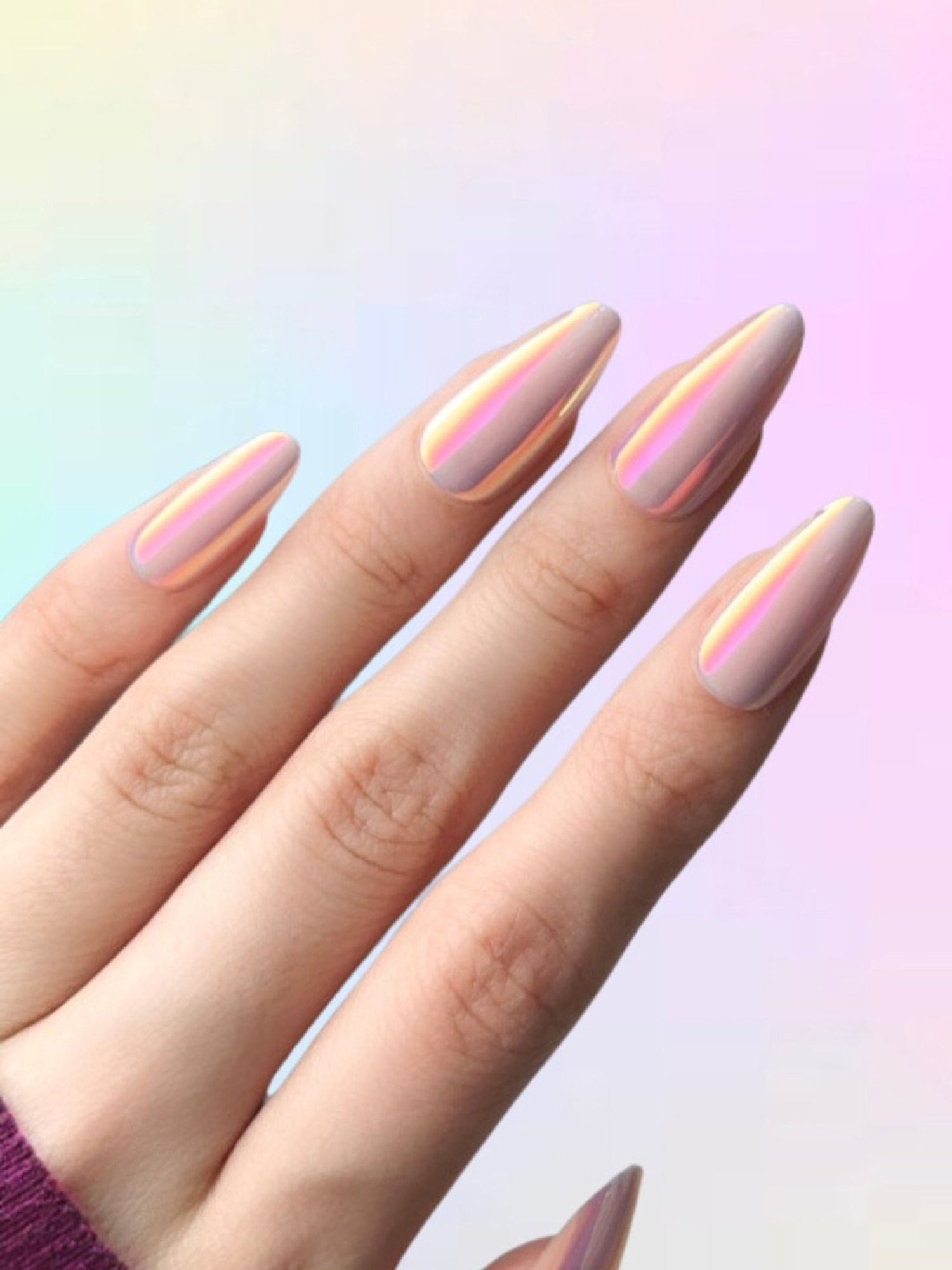 Polish Me Pretty Gel Polish Press On Nails Pink Poise - Set of 24