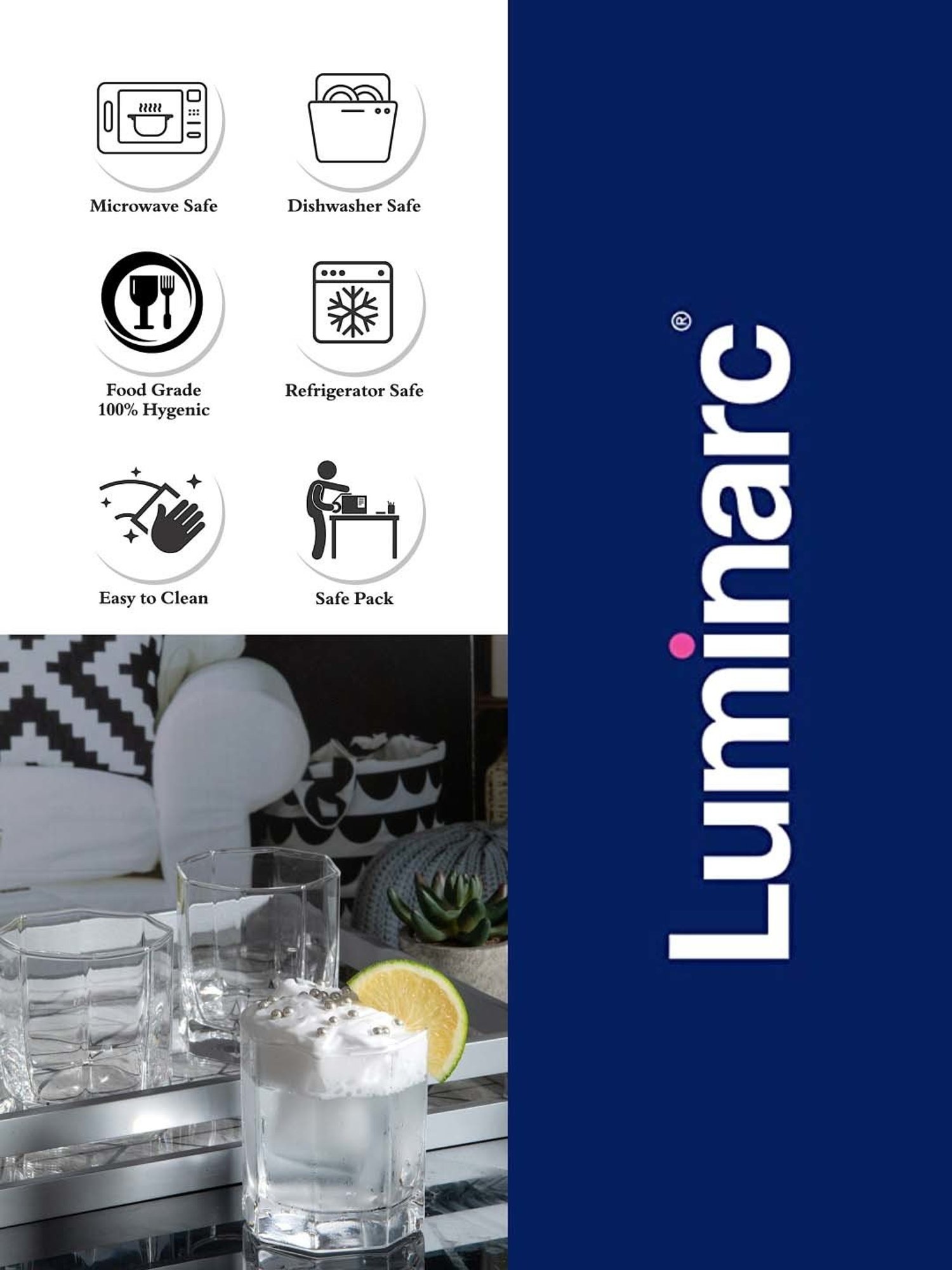 Luminarc Octima OF Transparent Glass Tumbler (0.3 L) - Set of 6