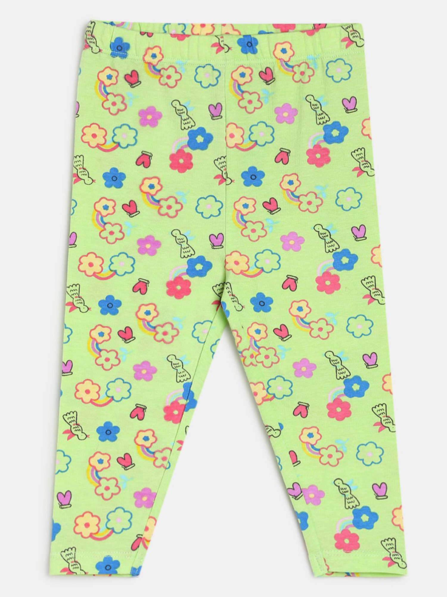 Nino Bambino Kids Multicolor Printed Leggings