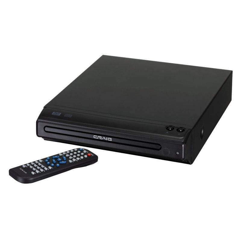 CRAIG CVD401A Compact HDMI DVD Player with Remote in Black