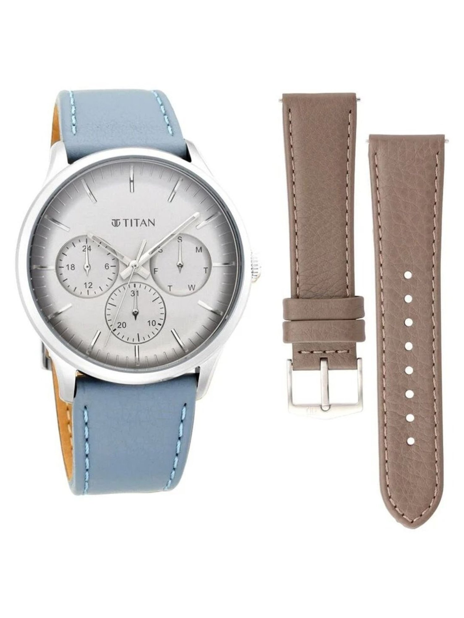 Titan Light Leather Switch NS90125SL03 Analog Watch for Men