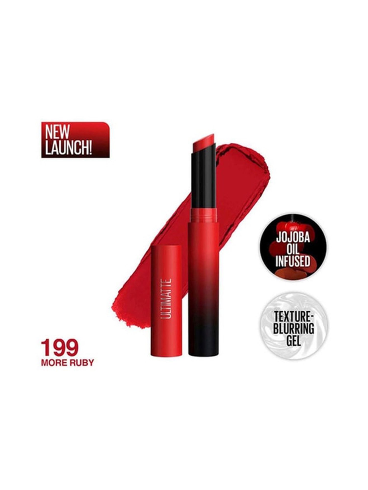 Maybelline New York Color Sensational Ultimattes Lipstick - More Ruby,1.7 g