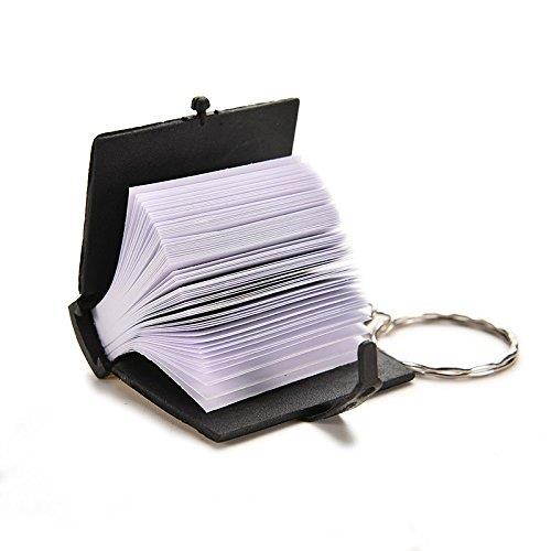 JUMUU 12 Pcs -Black - Key Chain English Holy Bible Religious Gift Baptism Favors Keychain