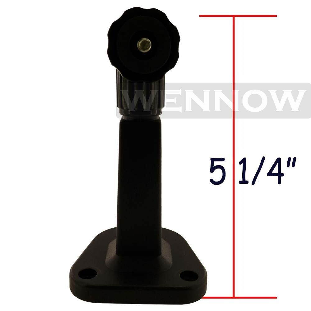 Wennow"2 Pcs Black 5 1/4 Inch Ceiling Wall Mount Bracket for CCTV Security Camera