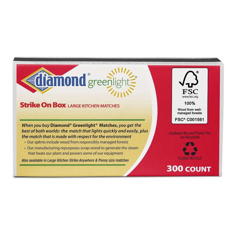 Diamond Strike On Box Matches - 300ct