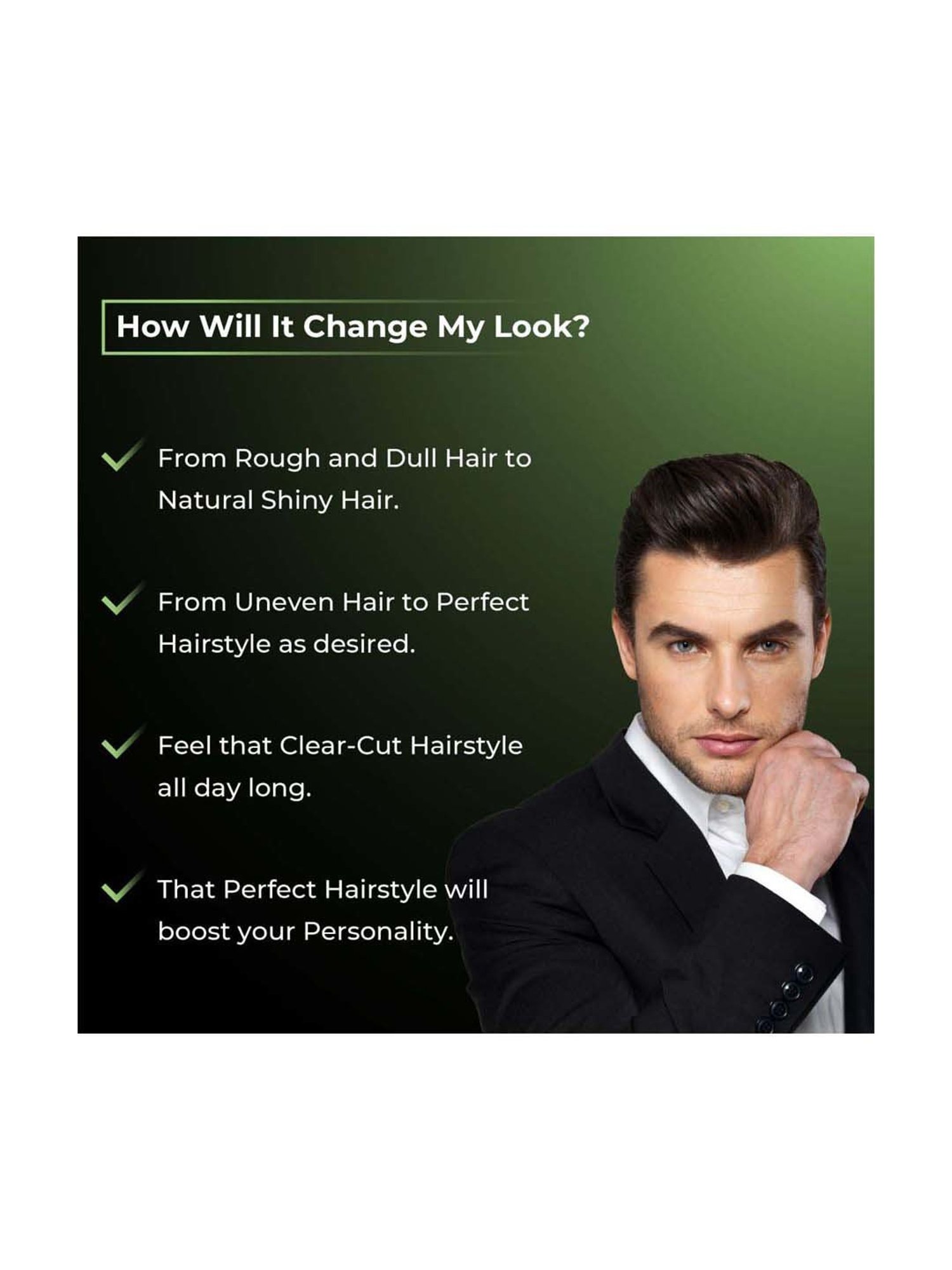 Men Deserve Natural Finish Hair Clay Wax - 75 gm