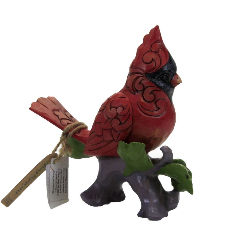 Jim Shore 5.0" A Cardinal Sings Joy He Brings Red Bird  -  Decorative Figurines