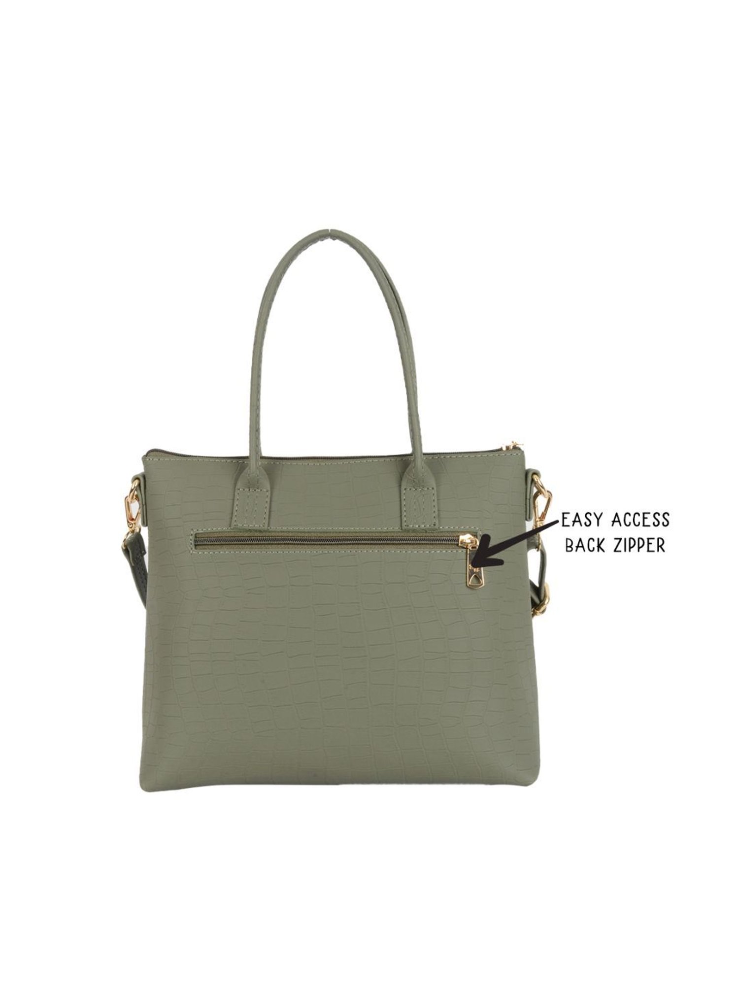 Tohl Avon Black Solid Medium Handbag