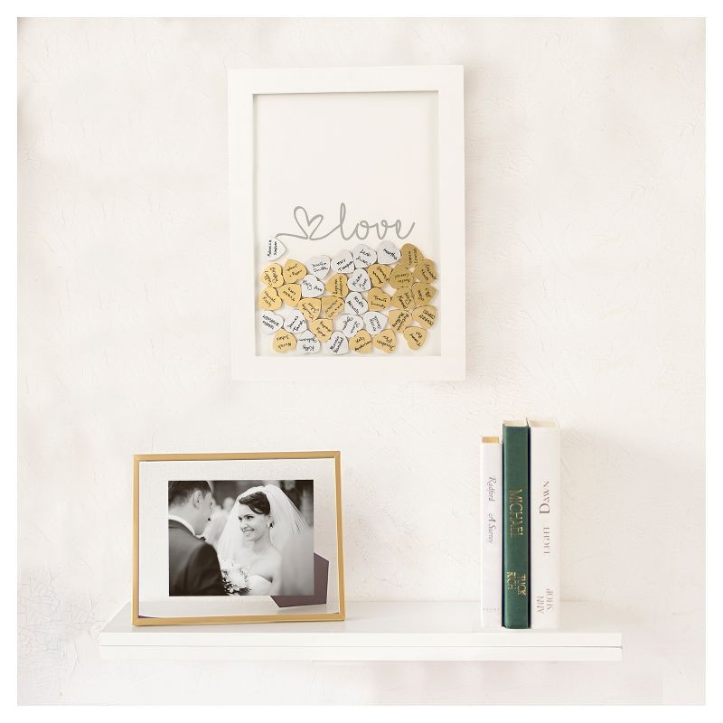 Silver Heart Guestbook Dropbox - Love