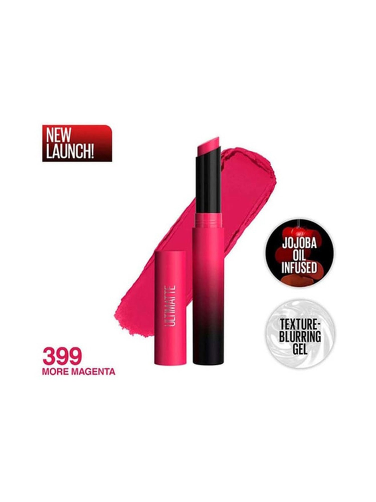 Maybelline New York Color Sensational Ultimattes Lipstick - More Magenta,1.7 g