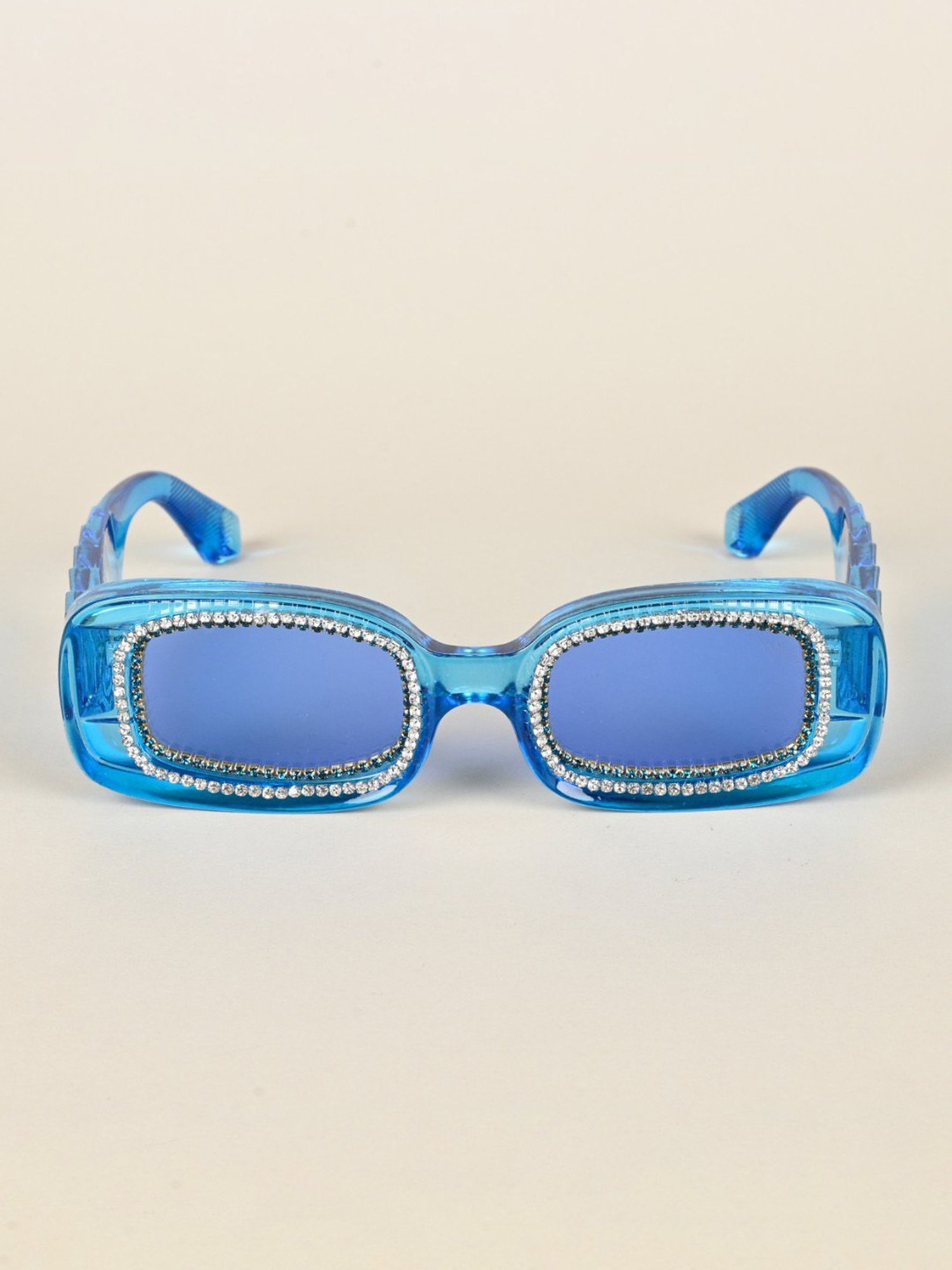 Voyage Blue Oval UV Protection Sunglasses for Women