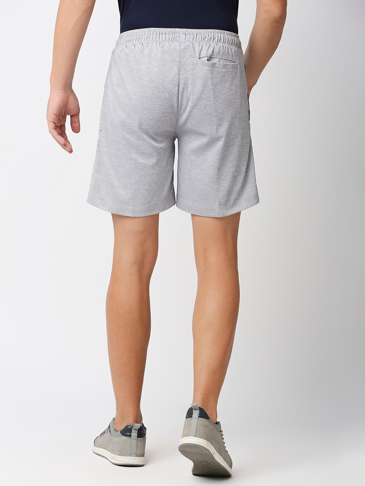 Fitz Grey Melange Regular Fit Performance Shorts