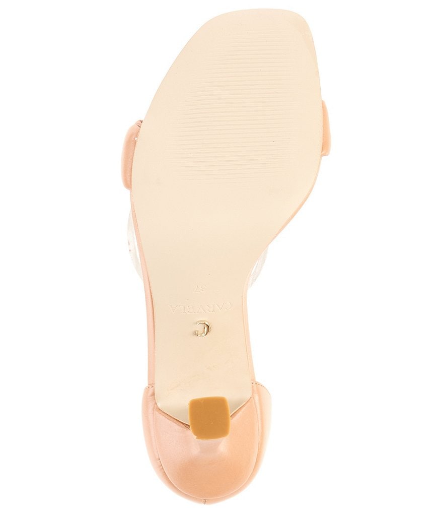 Carvela Glare Leather Chain Detail Ankle Strap Detail Dress Sandals