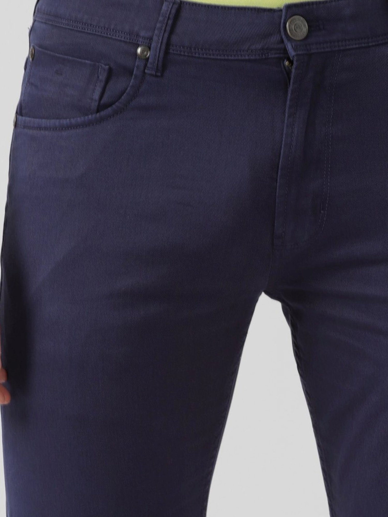 WES Casuals by Westside Olive Relaxed-Fit Mid-Rise Cotton Blend Joggers