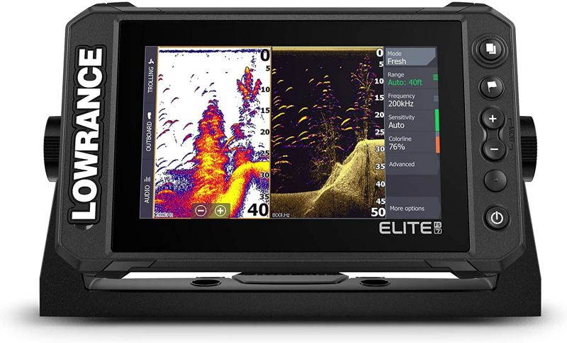 Lowrance Elite FS 7 Fish Finder with Active Imaging 3-in-1 Transducer, Preloaded C-MAP Contour+ Charts ( Pack of 2 )