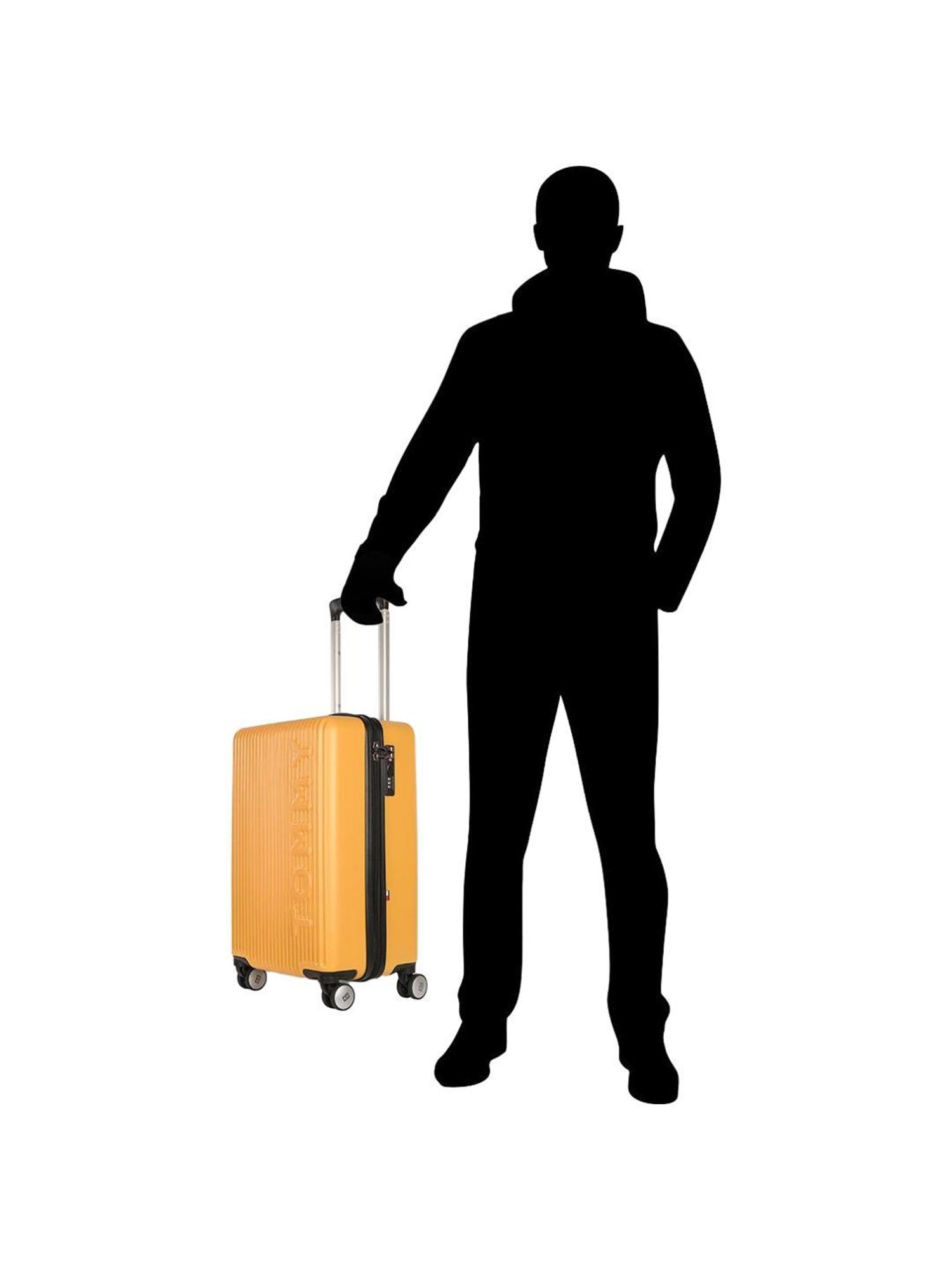 Skybags Salsa Red Solid Hard Medium Trolley Bag - 46 cm