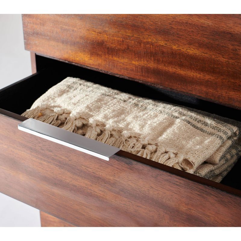 County Line 4 Drawer Chest Rum Walnut - Sauder