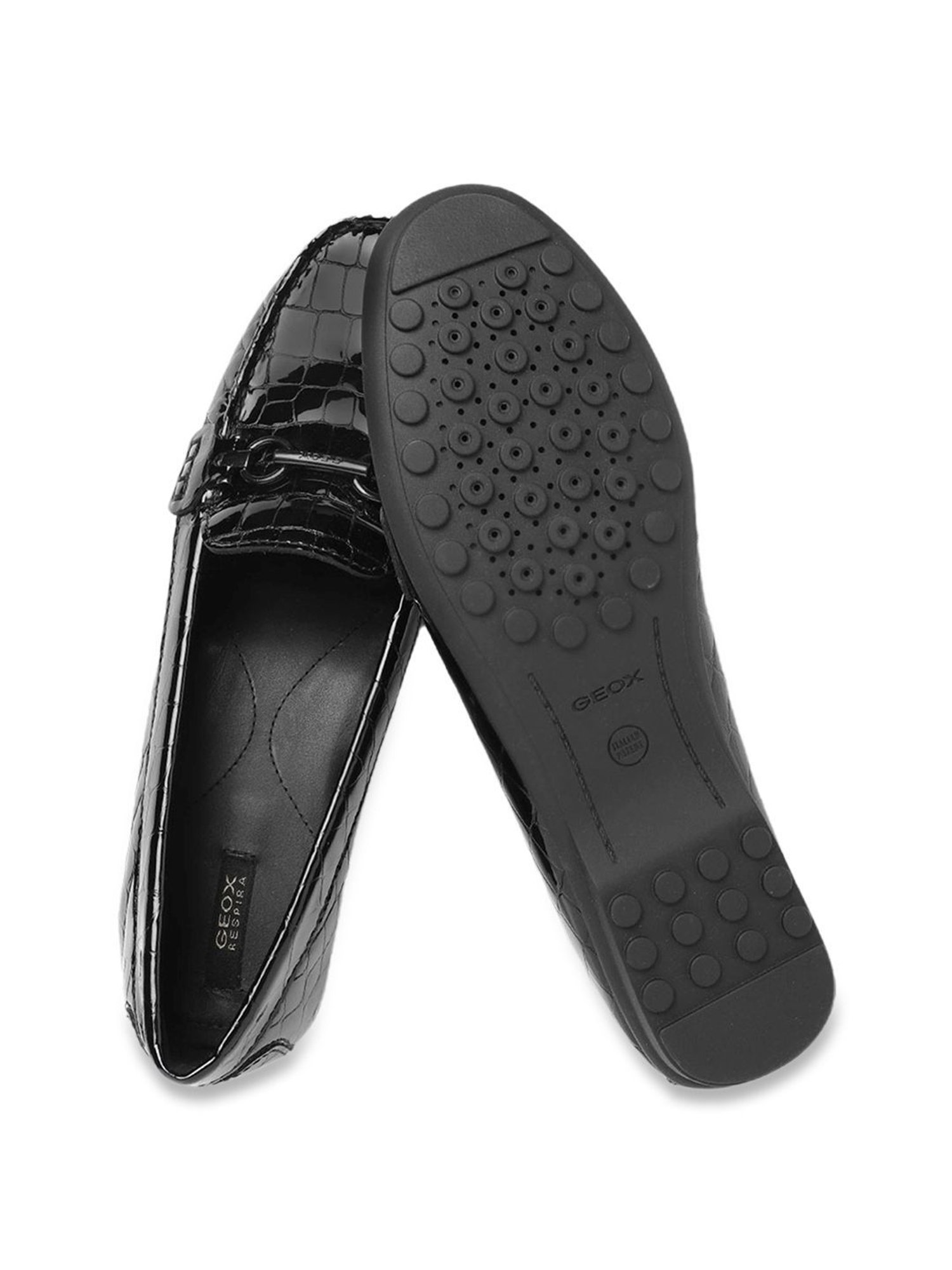 Geox Women's Black Casual Loafers