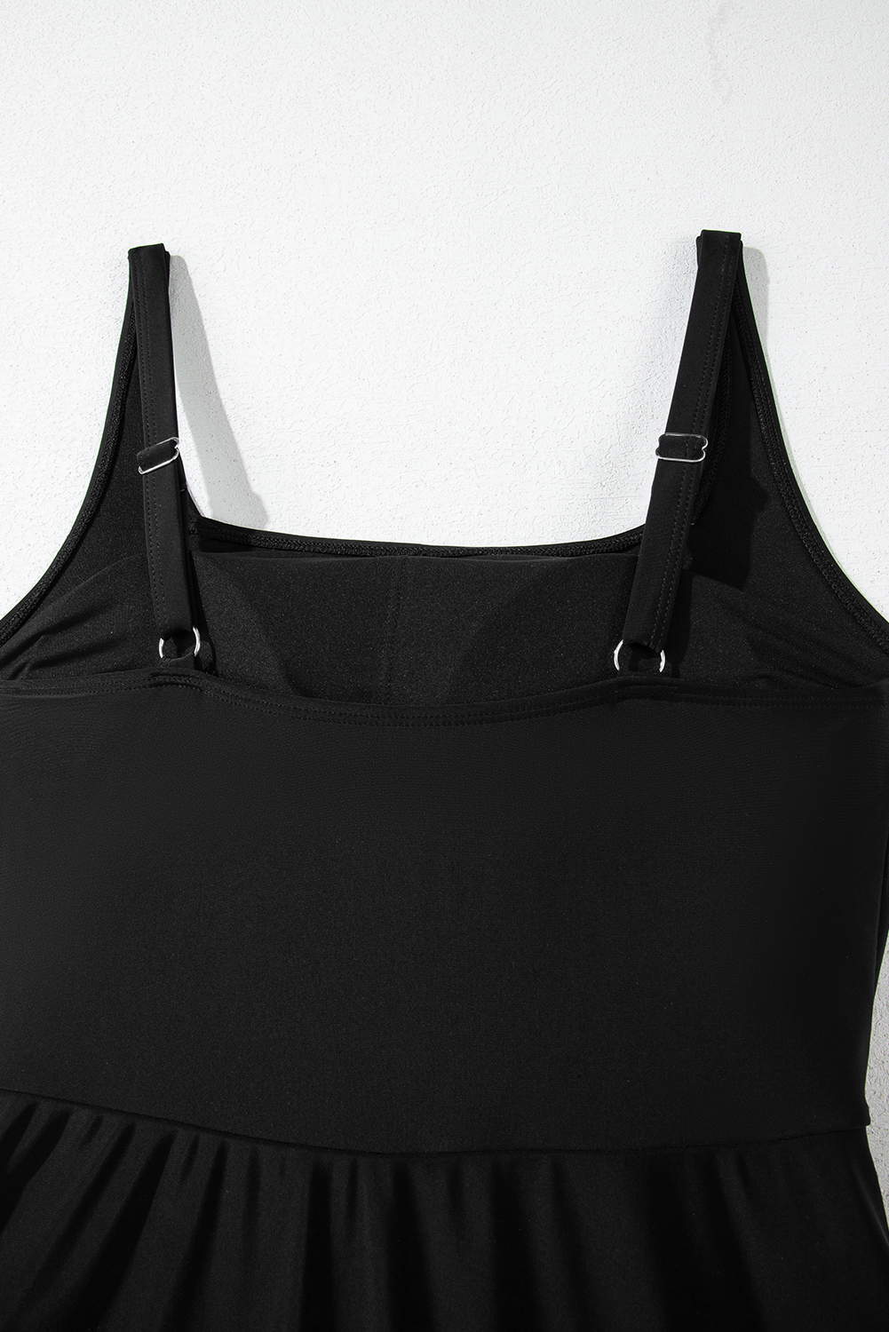 Black Plant Print Zip Front Half Sleeve One Piece Swimsuit