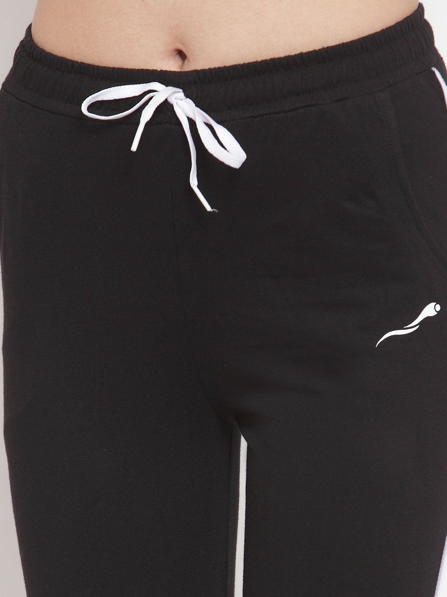Boston Club Black Cotton Trackpants