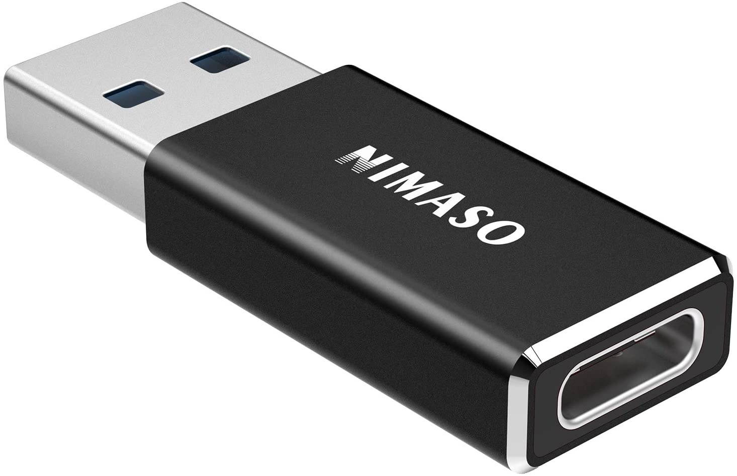 USB C to USB 3.0 Adapter Nimaso USB C Female to USB Male Adapter USB C 3.1 Gen 1 Adapter 5Gbps Compitable with MacBook Pro 2015/2013MacBook Air 2017/2015LaptopsChargers and More USB-A Devices