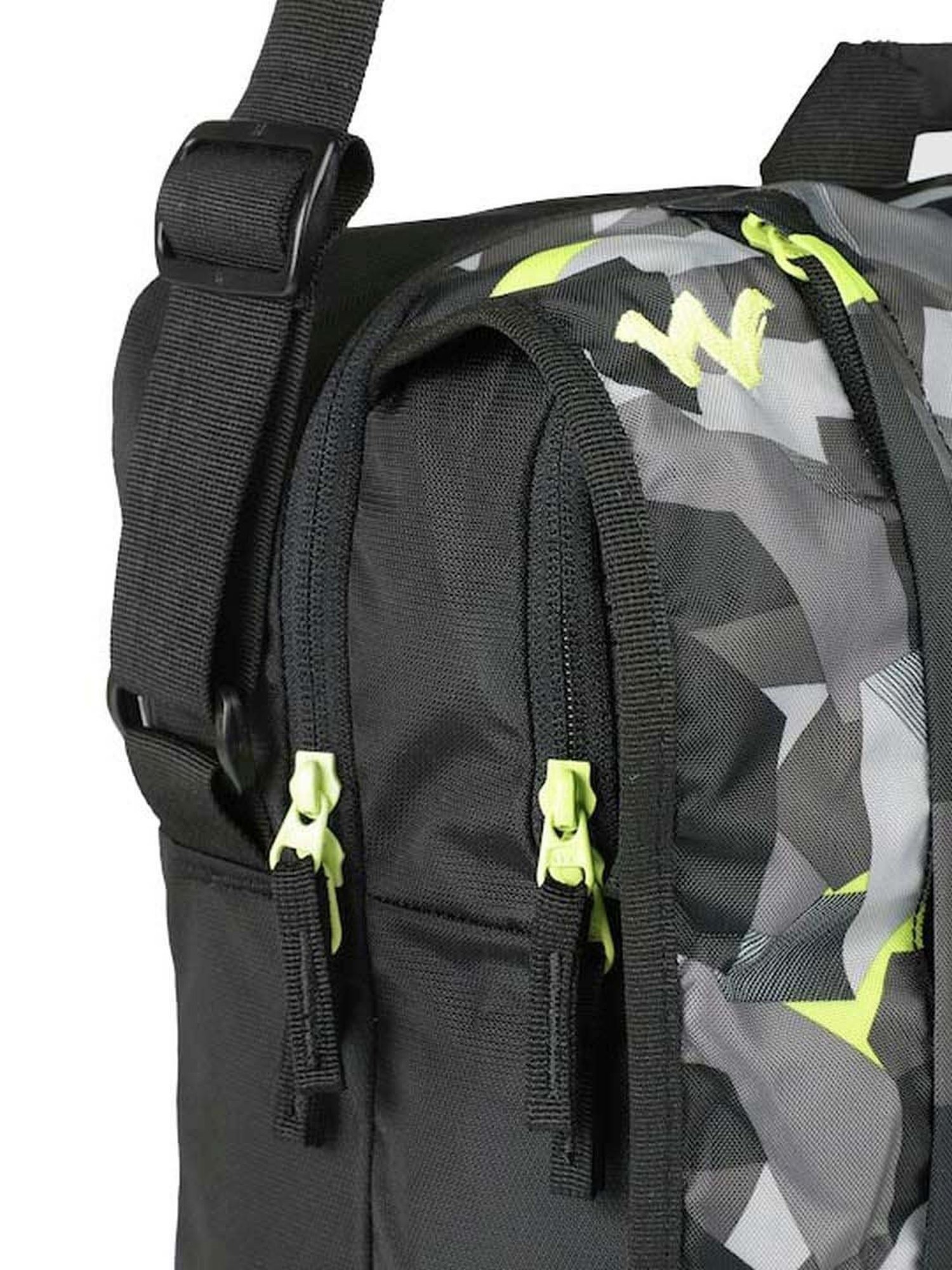 Priority Black Synthetic Large Messenger Bag