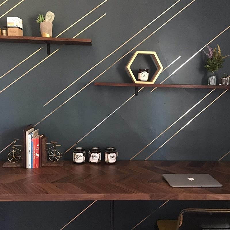 MPFT2 Silver Metalized Polyester Mylar Film Tape with Acrylic Adhesive 38 inch x 72 yds Vibrant Mirror Like Finish Decor Tape for Detailing Accent Wall Graphic Arts Car and Boat Trim