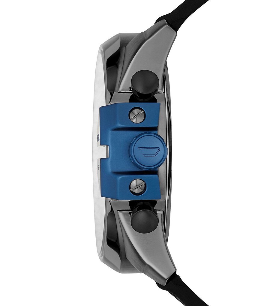 Diesel Men's Mega Chief Chronograph Black and Gray Nylon Watch