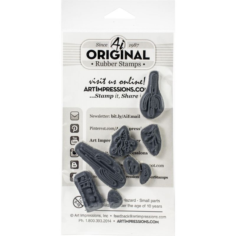 Art Impressions Watercolor Cling Rubber Stamps-WC Desert