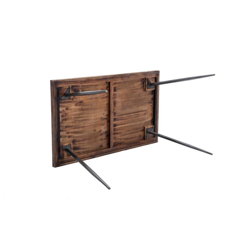 54" Reddick Wood Dining Table/Desk Antique Gray - Summerland Home