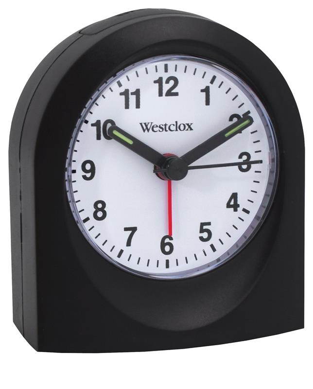 Westclox(R) 47312A Bedside Analog Alarm Clock (Black)