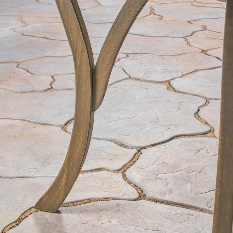 Jasper 7pc Acacia & Wicker Dining Set - Gray/Gray - Christopher Knight Home