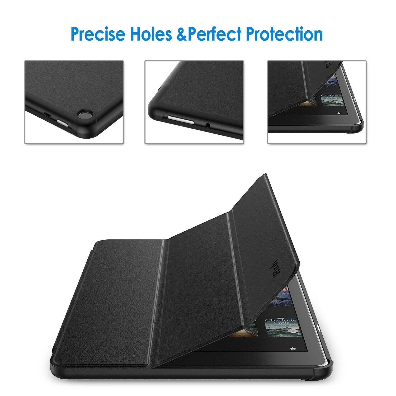 JETech Case for Amazon Fire HD 10 Tablet 2017/2019 Smart Cover Auto Sleep/Wake