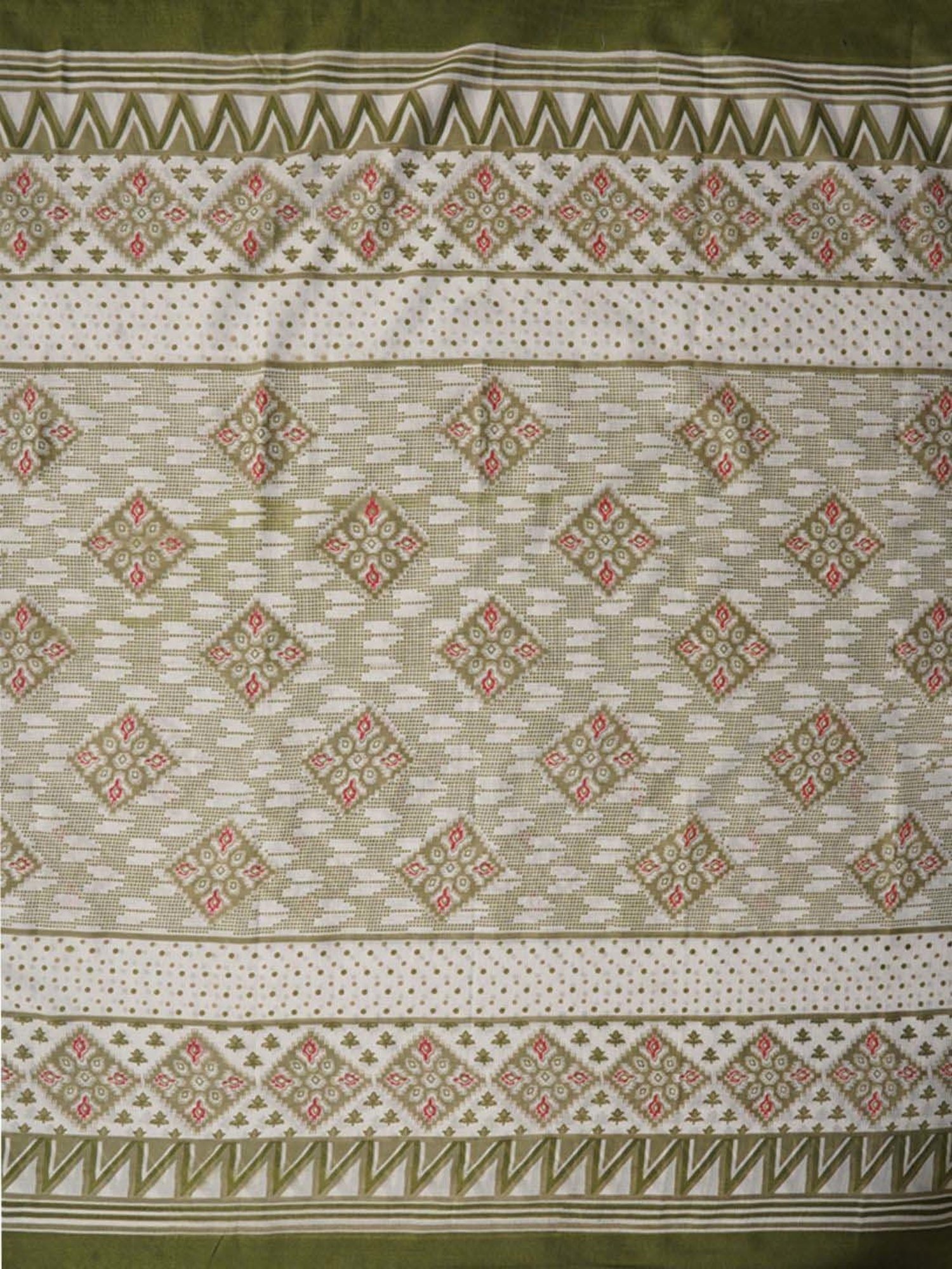 Jaipur Kurti Green Cotton Printed Unstitched Dress Material